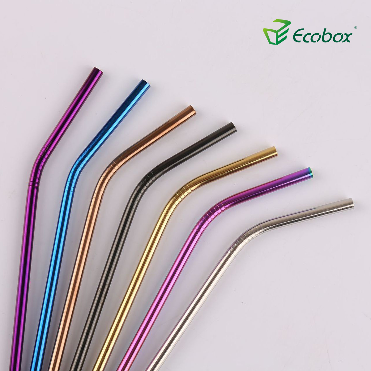 Ecobox Reusable Straw 304 Stainless Steel Tumbler drink milk for Zerowaste shops 