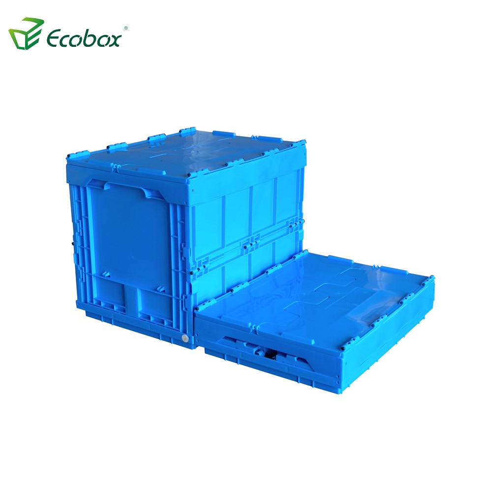 Ecobox 40x30x32.5cm collapsible folding plastic bin storage container box transportation box