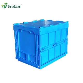 Ecobox 40x30x32.5cm collapsible folding plastic bin storage container box transportation box