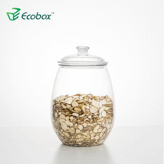 Ecobox SPH-FB220 airtight round candy jar fish tank herbs can nuts storage box