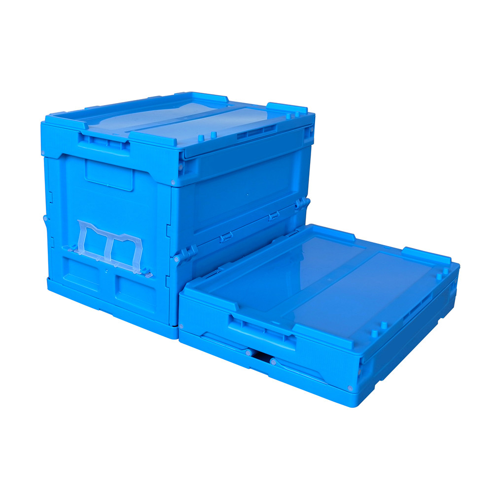 Ecobox collapsible storage plastic crate moving box with lid Buy