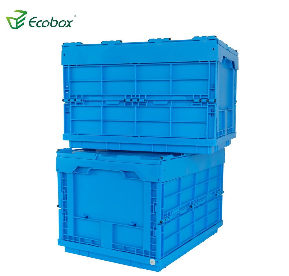 Ecobox 40x30x27cm PP material collapsible folding plastic bin storage container