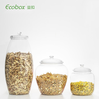 Ecobox SPH-XA350 airtight bulk food cereal jar container fish container porcelain